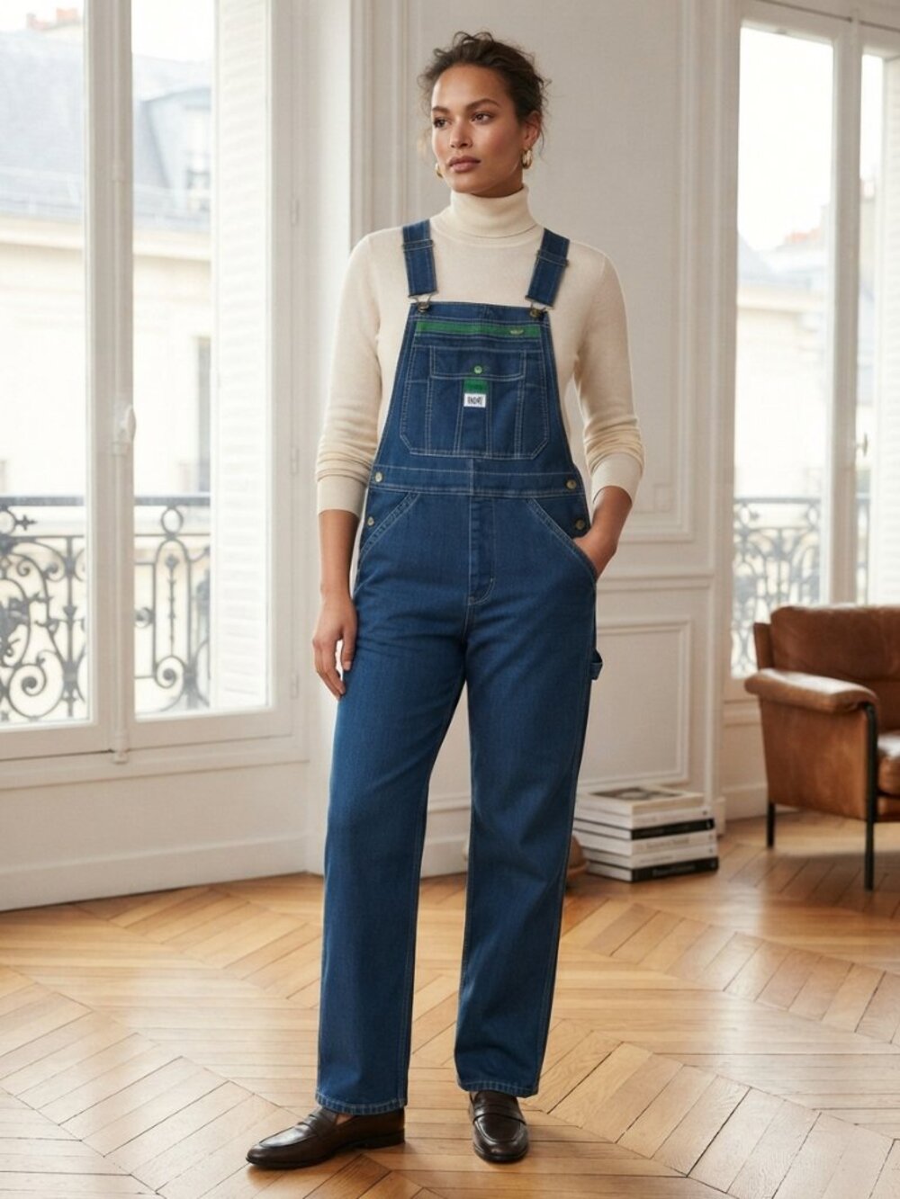 Liberty Blue Denim Overalls 5 Pocket Stule, Size XL